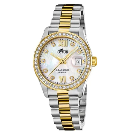 Reloj Lotus Freedom Plateado y Dorado Analógico Mujer 18978/1