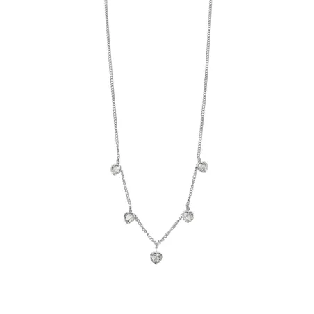 Gargantilla Lotus Style Corazones Acero y Cristales brillantes LS2555-1/1