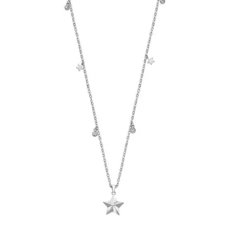 Gargantilla Lotus Style Estrella Acero Inoxidable y Cristales Brillantes LS2599-1/1