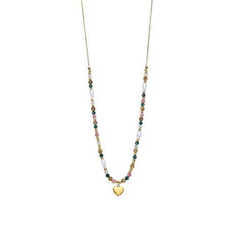 Collar Lotus Style Woman´s Heart Acero Baño Oro LS2553-1/2