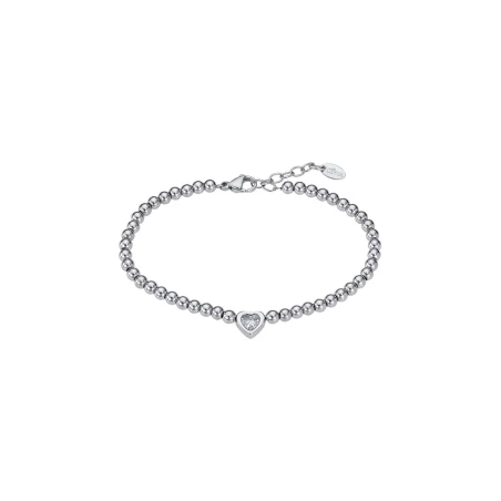 Pulsera Lotus Style Bolitas y Corazón Acero LS2559-2/1