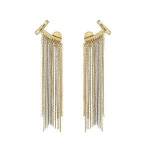 Pendientes Cascada Liu Jo Acero Baño Oro y Rodio Mujer...