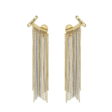 Pendientes Cascada Liu Jo Acero Baño Oro y Rodio Mujer LJ2782