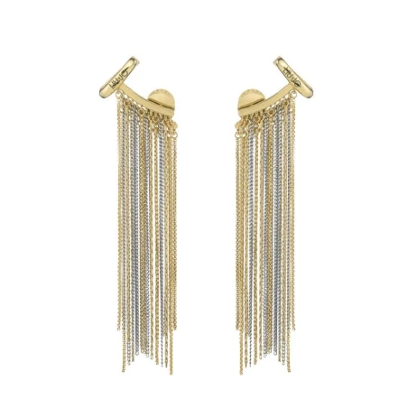 Pendientes Cascada Liu Jo Acero Baño Oro y Rodio Mujer LJ2782