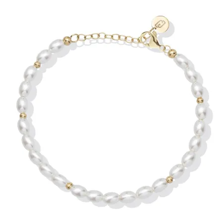 Pulsera Liu Jo Acero Baño Oro y Perlas LJ2848
