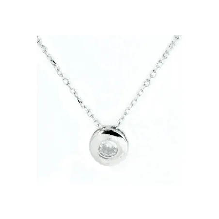 Colgante Oro Blanco 18Kt y Diamante 0,25 cts CG60851