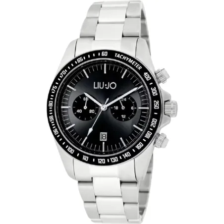 Reloj Liu Jo Plateado y Negro Cronógrafo Hombre TLJ2295