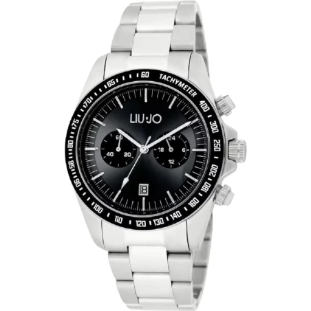 Reloj Liu Jo Plateado y Negro Cronógrafo Hombre TLJ2295