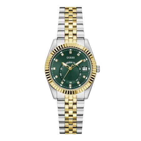 Reloj Guess Jada Plateado, Dorado y Verde Analógico GW0936L3
