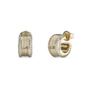 Pendientes Guess Kalybe Aro Acero Baño Bicolor y...
