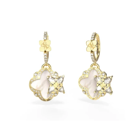Pendientes Guess Wild Flower Acero Baño Oro JUBE05583JWYGT-U