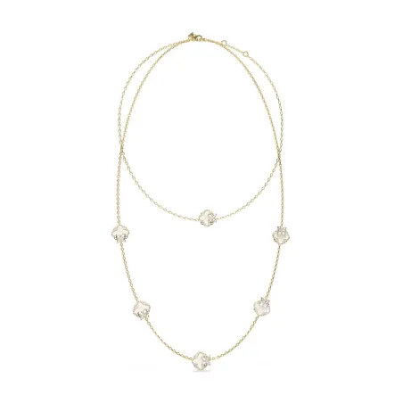 Collar Doble Guess Wild Flower Acero Baño Oro JUBN05581JWYGT-U