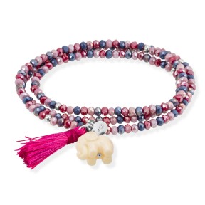 Pulsera Marina García Zen Fucsia y Elefante 90573UE