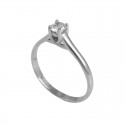Anillo Oro blanco 18kts con diamante 0,25Qts