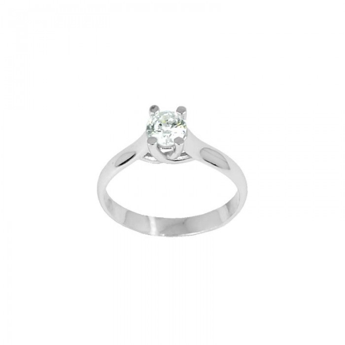 Anillo Oro blanco 18kts con diamante 0,25Qts