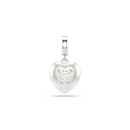 Charm Colgante Swarovski Idyllia Corazón Perla Baño Rodio 5742960