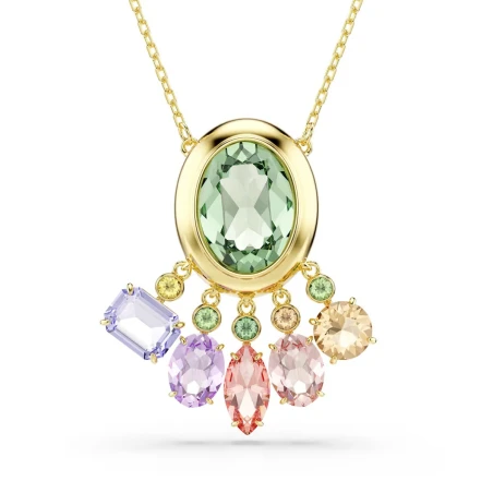 Gargantilla Swarovski Gema Baño Oro y Cristales Multicolor 5741587