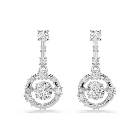 Pendientes Swarovski Constella Baño Rodio y Cristales Blancos 5738194