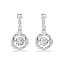 Pendientes Swarovski Constella Baño Rodio y Cristales Blancos 5738194