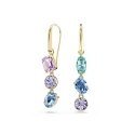 Pendientes Swarovski Gema Baño Oro y Cristales Multicolor 5747917
