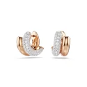 Pendientes Swarovski Dextera Aro Baño Rosado y Cristales Blancos 5738198