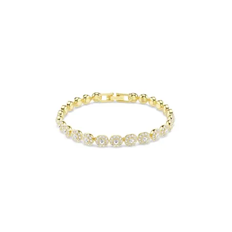 Pulsera Swarovski Una Angelic Baño Oro y Cristales Blancos 5749386