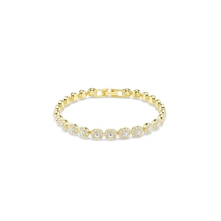 Pulsera Swarovski Una Angelic Baño Oro y Cristales Blancos 5749386