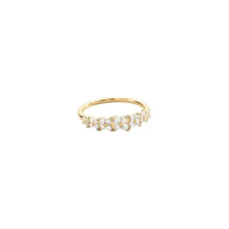 Anillo Fino Agatha Paris Beloved Baño Oro y Circonitas Blancas 02290077-137