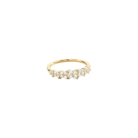 Anillo Fino Agatha Paris Beloved Baño Oro y Circonitas Blancas 02290077-137