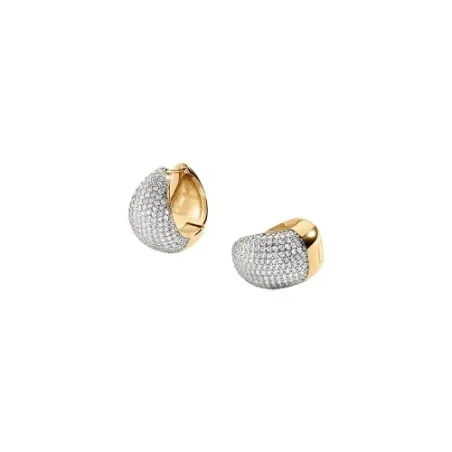 Pendientes Criollas Agatha Paris Dane Baño Oro y Circonitas Blancas 02380759-137-TU