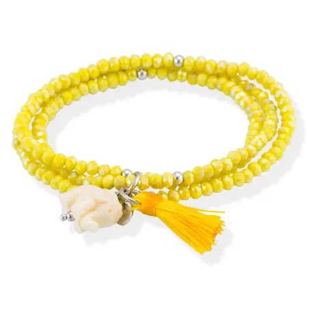 Pulsera Marina García Zen Amarillo y Elefante 90231UE
