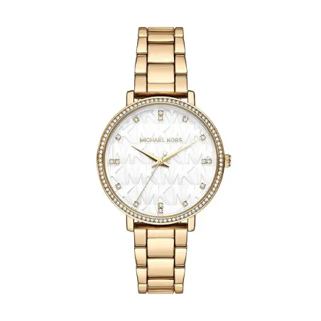 Reloj Michael Kors Pyper Analógico Dorado y Blanco MK4919