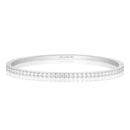 Brazalete Sif Jakobs Ellise Plata y Circonitas Blancas 17636