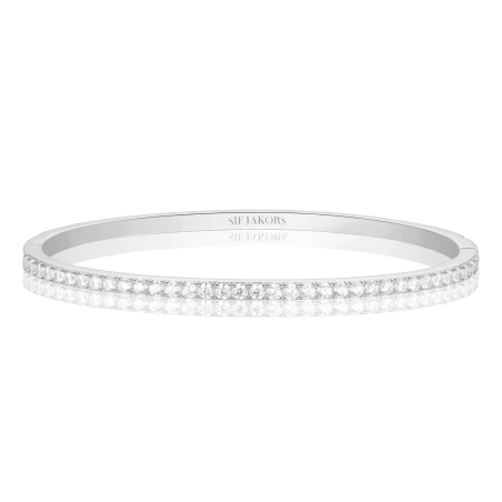 Brazalete Sif Jakobs Ellise Plata y Circonitas Blancas 17636