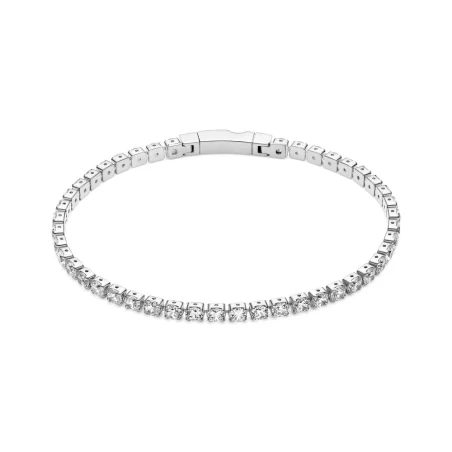 Pulsera Sif Jakobs Ellera Grande Plata y Circonitas Blancas 17626