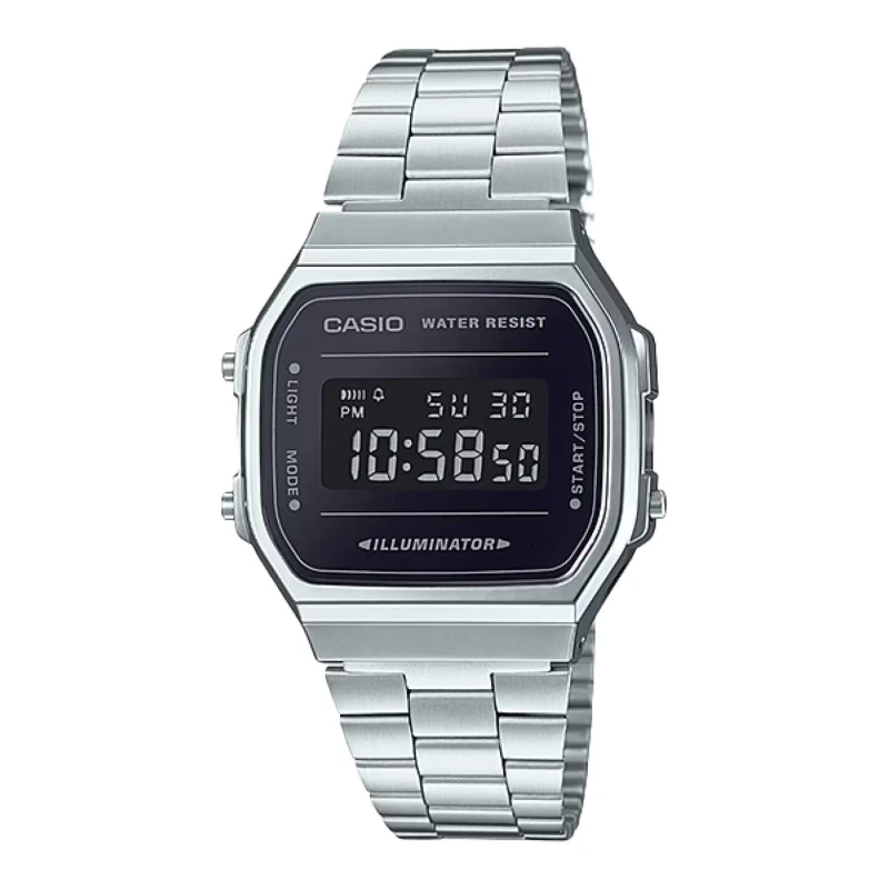 Reloj Casio Iconic Plateado Digital Unisex A168WEM-1EF