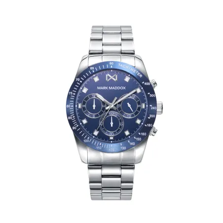 Reloj Mark Maddox Mission Plateado y Azul Multifunción Hombre HM0137-37