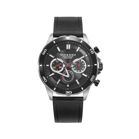 Reloj Viceroy Magnum Negro y Plateado Cronógrafo Hombre 46845-57