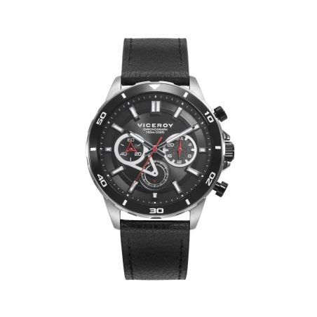 Reloj Viceroy Magnum Negro y Plateado Cronógrafo Hombre 46845-57
