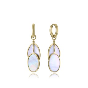 Pendientes Viceroy Fashion Acero Baño Oro y Madreperla...