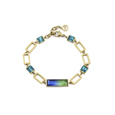 Pulsera Viceroy Fashion Acero Baño Oro y Cristales Multicolor 14324P01012