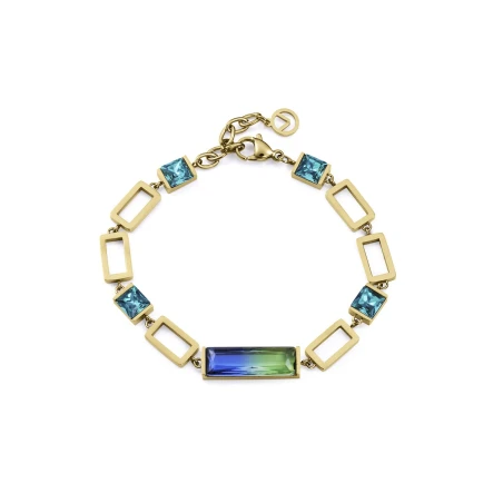 Pulsera Viceroy Fashion Acero Baño Oro y Cristales Multicolor 14324P01012