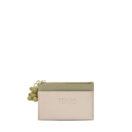 Monedero Tarjetero TOUS Audree Saffiano Azul Topo y Verde 2002361543