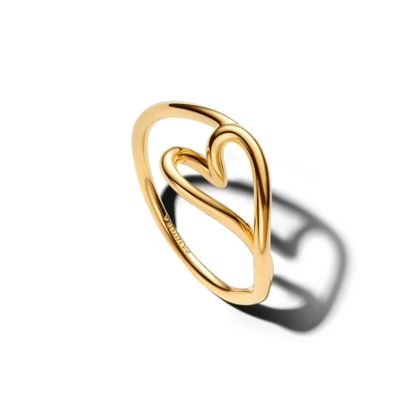 Anillo Pandora Corazón Pequeño Forma Orgánica 164361C00