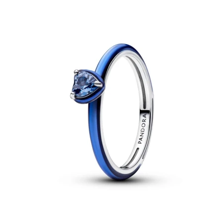 Anillo Pandora Corazón Chakra Azul 193088C03