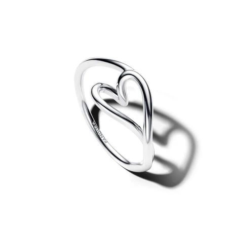 Anillo Pandora Corazón Pequeño Forma Orgánica 194361C00