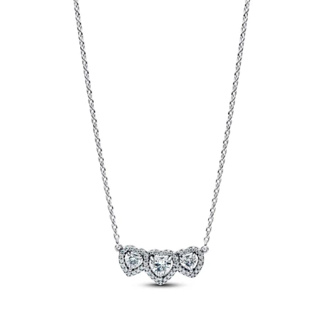 Collar Pandora Triple Halo Corazón 394412C01