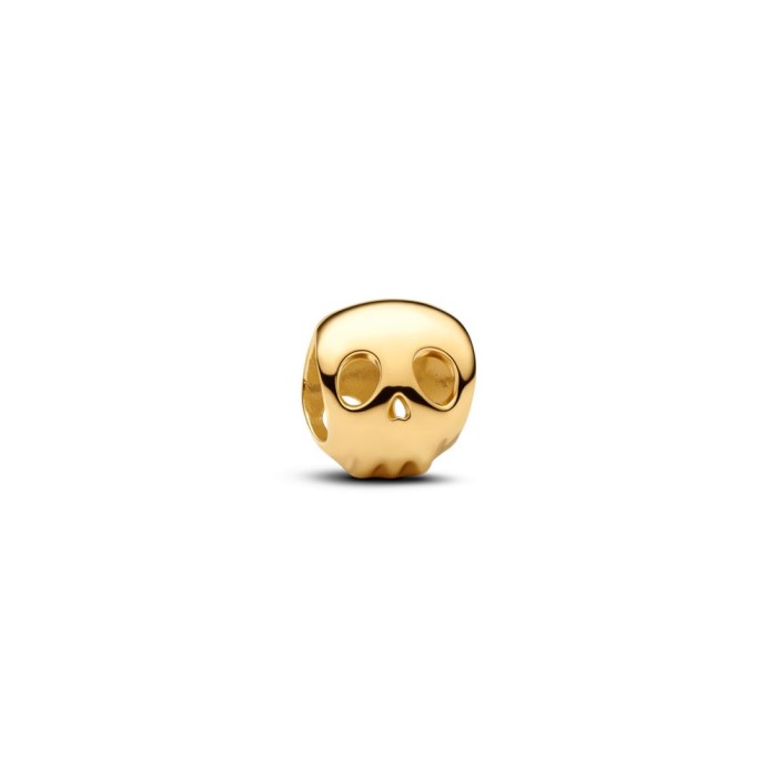 Charm Mini Pandora Calavera Baño Oro 764518C00