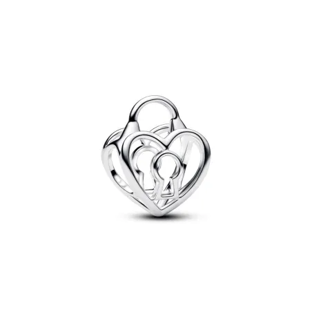 Charm Candado Corazón Filigrana Plata 794358C00