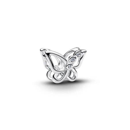 Charm Candado Mariposa Filigrana Plata 794369C01